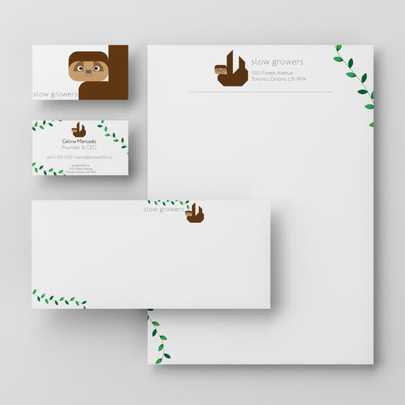 Slow Growers - Stationery Mockup